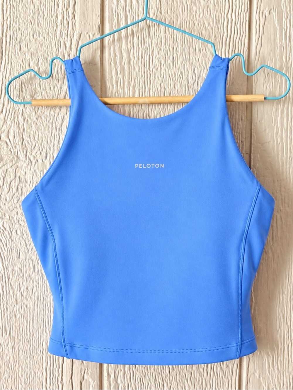 Lululemon Peloton Align High Neck Tank Top Crop Blue Size 6